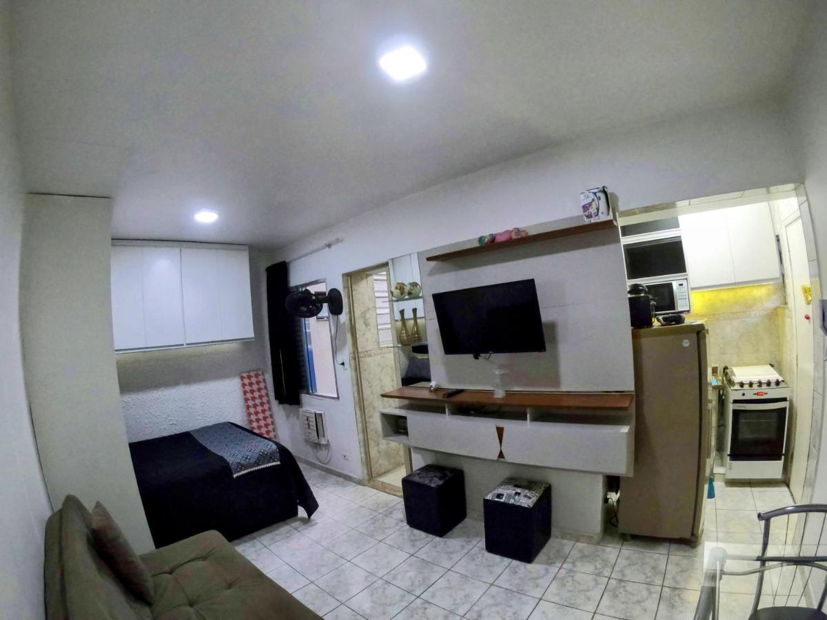 סנטוס Sala Living Em Predio Familiar Na Av Da Praia מראה חיצוני תמונה